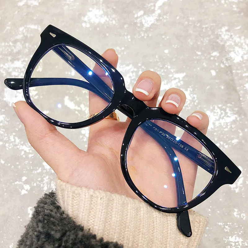 Feder scharnier brille Rahmen Blue Light Blocking Glasses Legierung Metall Herren-und Damen brille