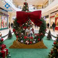 Guirlande lumineuse de Noël extérieure ANPU Lighting 60 pouces pré-éclairée IP65 avec lumières LED et décorations, structure en acier, intensité réglable