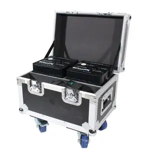 TWO COLD SPARK MACHINES ALUMINUM COVER TRAVEL FLIGHT CASE