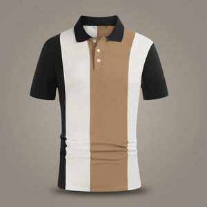 Camisetas de Golf Personalizadas Bordadas de Punto para Hombre, de Poliéster/Algodón, Ajuste Holgado, Venta al por Mayor, Colección Verano 2026 - Product Image 3