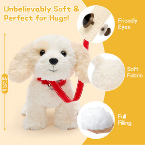 Sıcak Satış Yeni Geliştirilmiş Yürüyen ve Havlayan Köpek İnteraktif Elektronik Peluş Köpek Oyuncak Bebek Mevlidi Dostluk Sembolü Hediyesi - Product Image 4