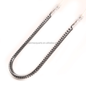 فرن حراري من الألياف تحت الحمراء البعيدة قطع غيار زجاج الكوارتز عنصر التدفئة بأنبوب - Product Image 5