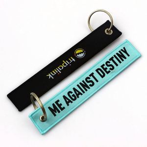 Low Moq Custom Woven Keychain Thread Wallet Key Chain with Short <b>Lanyard</b> - Product Image 6