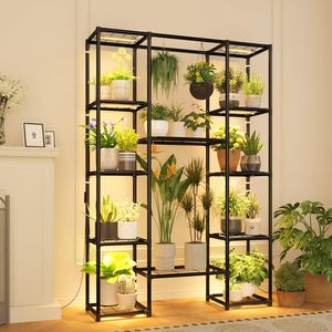 Expositor de flores y plantas colgante para interiores, personalizado y transfronterizo, soporte de metal simple multifuncional para suelo. - Product Image 1