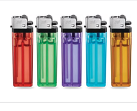 Briquet en gros de grande taille Variété de couleurs disponibles Briquet à silex rechargeable jetable Briquet à gaz F8