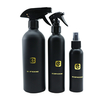 Emballage liquide de shampooing de savon cosmétique Bouteille de pulvérisation à gâchette en aluminium Noir Argent 30ml 50ml 100ml 200ml 500ml Tailles pour lotion