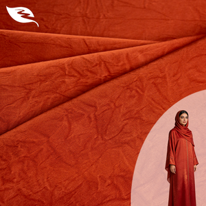 Tela de Satén Nida 100% Poliéster 180GSM para Mujer, Tela de Satén Doble con Flores en Relieve, Venta al por Mayor de Abayas 2026 - Product Image 1