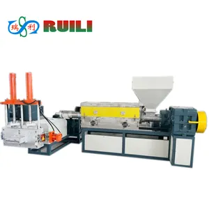 Máquina de granulación de plástico para reciclaje, línea de extrusión de granos de pp, línea de fabricación de HDPE para material plástico crudo