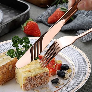 4/24 cái dao dĩa thìa đặt nhà bếp thép không gỉ Flatware <span class=keywords><strong>Set</strong></span> với món quà hộp gỗ - Product Image 4