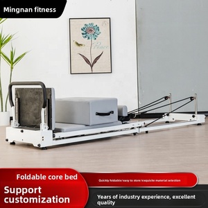 Cama Plegable de Pilates <span class=keywords><strong>para</strong></span> Entrenamiento de Core, Equipo de <span class=keywords><strong>Yoga</strong></span> <span class=keywords><strong>para</strong></span> el Hogar, de Aleación de Aluminio y Acero Robusto, <span class=keywords><strong>para</strong></span> Fitness, Moldeación Corporal y Recuperación Postparto, Tamaño Grande - Product Image 4