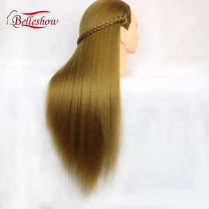 Cabeza de entrenamiento con pelo largo y grueso, práctica de maquillaje, maniquí de peluquería, Estilismo, Yaki, pelo liso, gran oferta - Product Image 2