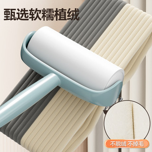 Flocked Clothes Hanger Cream Colored Non Marking Anti Slip Hook Type For Home Use Rectangle Shape Clothing Organizer - Product Image 5