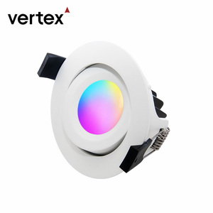 Downlights RGB WiFi APP Alexa Điều Khiển Bằng Giọng Nói <span class=keywords><strong>LED</strong></span> Mờ Màu <span class=keywords><strong>LED</strong></span> Chìm Downlights ODM CE/ROHS - Product Image 4