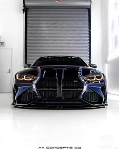 Kit carrosserie pour BMW M4 G82, style AD amélioré, en fibre de carbone, comprenant pare-chocs, jupes latérales, diffuseur, spoiler et capot, état neuf - Product Image 2