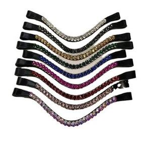 Diadema de cuero con diseño personalizado para caballo, accesorios ecuestres al mejor precio al por mayor, lista para usar - Product Image 2