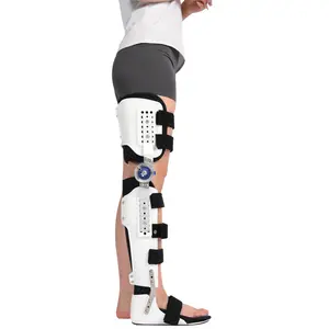 เข่าข้อเท้าเท้าสนับสนุนรั้งExo Skeleton Orthosis Splintขาล่างปรับขาStabilizer
