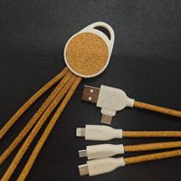 Câble de transfert et de charge moderne en élastomère thermoplastique écologique, charge rapide, multi-USB, pour événements d'entreprise