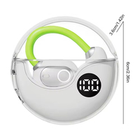 Nouveauté : Écouteurs sport sans fil M80 à tour de cou interchangeable, avec cordon de suspension détachable, conception ouverte pour l'oreille, son stéréo Hi-Fi, casque Bluetooth
