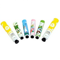 Tube d'emballage pour crème pour les mains en aluminium-plastique pour hôtel, 12 ml/9 ml, diamètre 12,7-35 mm, bouchon à vis, impression UV personnalisée