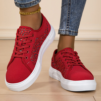 Vente en gros de baskets décontractées pour femmes, personnalisées, légères, sportives, respirantes, à lacets, ajourées, à semelle épaisse et robuste, pour l'automne, direct usine
