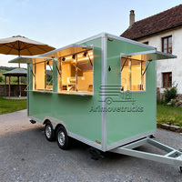 Remorque alimentaire mobile commerciale en acier inoxydable, bar extérieur, camion de restauration rapide, camion de glaces, camion de kebab, remorque de vente ambulante à vendre