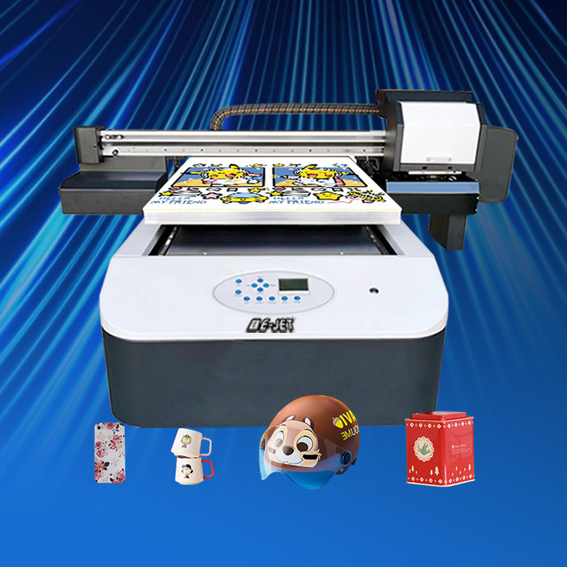 6090 UV Machine A1 Indoor Outdoor Uv Printer 2 Pcs Xp600 Print Head White Color Uv CMYK
