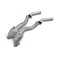 Tubo de Escape de Alto Flujo con Catalizador y Protección Térmica para Mercedes-Benz C63/C63S W205 AMG 4.0T M177, Sistema de Escape de Acero Inoxidable para Automóvil