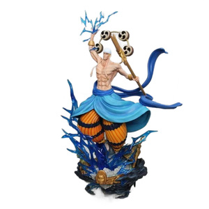 Figura de Anime del Dios del Trueno <span class=keywords><strong>Enel</strong></span> de Una Pieza, con Cabeza Extraíble, Base con Efecto de Rayo Azul, Modelo Coleccionable de PVC - Product Image 5