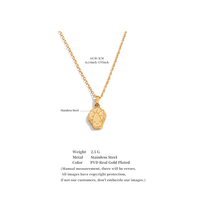 Collier pendentif chou en métal JINYOU 1044, motif dessin animé mignon, bijoux en acier inoxydable, chaîne plaquée or, étanche