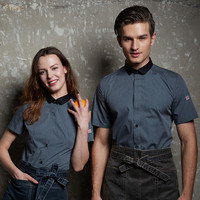 Chemise uniforme de serveur d'hôtel de serveur de directeur de travail de café pour la serveuse de restaurant