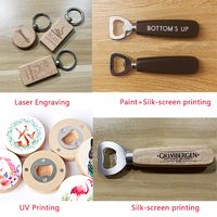Ouvre-bouteille personnalisé avec logo, manche en bois, pour bar, cadeau, fabrication directe, ouvre-bouteille en bois personnalisé