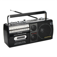 Cassette Antique Lecteur Longue Portée Old Vintage Am Fm Usb TF BT Cassette Record Radio Portable