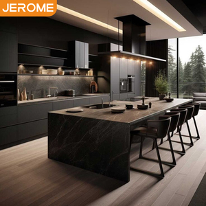 Armario Organizador <span class=keywords><strong>de</strong></span> Madera Ecológico Moderno Jerome Supplier, Mueble <span class=keywords><strong>de</strong></span> <span class=keywords><strong>Cocina</strong></span> <span class=keywords><strong>de</strong></span> Resina <span class=keywords><strong>con</strong></span> Grifo, Cajón Deslizable y Bisagras Incluidas - Product Image 1