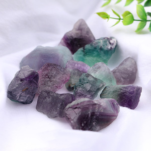 Toptan renkli florit kalsedon kristaller ev dekorasyon için şifa taşı renkli florit kalsedon tütsü taş - Product Image 3