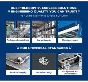 Rolltainer en acier de sécurité léger Q235 720x805 avec capacité de 500 kg - Product Image 3