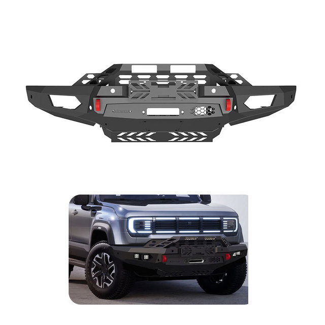 Heavy Duty 4x4 Accessories Anti-collision Sturdy Black Steel Bull Bar Off-road Front Bumper for Beijing BJ40