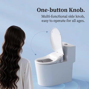<span class=keywords><strong>Abattant</strong></span> de toilettes intelligent à ouverture automatique en PP en forme de U, prix abordable, pour salle de bain - Product Image 3