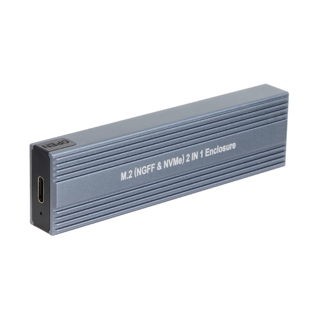 Aluminum Alloy M.2 SATA NVMe Dual Protocol Hard Disk Case USB 3.2 Gen 2 SSD Enclosure 2230 2280