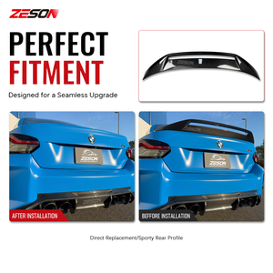 Aileron arrière en fibre de carbone sèche style AD pour BMW M2 G87 Série 2 G42 M240i 230i Coupé <span class=keywords><strong>2022</strong></span>+ - Product Image 5