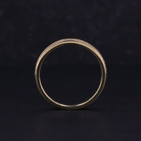 Starsgem-Bague de mariage en or jaune 18 carats pour homme, diamants de laboratoire, taille brillante, serti de canaux