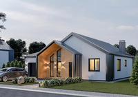 Villa moderne préfabriquée en acier léger Double étage 200 Panneaux sandwich de luxe pour maison préfabriquée conçus sur mesure Hôtel portable