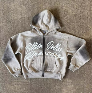 مخصص الصانع الشارع الشهير هوديز للرجال المتضخم المغسول حجر الراين المتضاد الشمس تلاشى حمض غسل الرمز البريدي حتى - Product Image 2