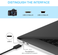 Chargeur Type C vers Micro USB compatible avec Samsung Galaxy S4/S7 pour MacBook