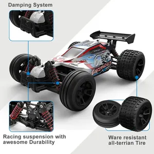 1/18 échelle 40 KM/H haute vitesse RC course Buggy 2.4GHz 4WD RTR amortisseur indépendant Sport dérive camion tout-terrain - Product Image 3