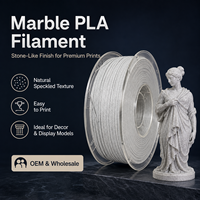 Filament PLA Effet Marbre OEM 1,75 mm 1 kg Grain de Pierre pour Imprimante 3D Scellé Sous Vide avec Dessiccant pour Imprimantes 3D FDM/FFF Vente en Gros