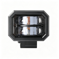 Nouvelle lampe de zone de sécurité rectangulaire rouge à LED de 3,8 pouces, étanche IP67, 3000LM, faisceau de ligne pour chariot élévateur, entrepôt, 12-110V