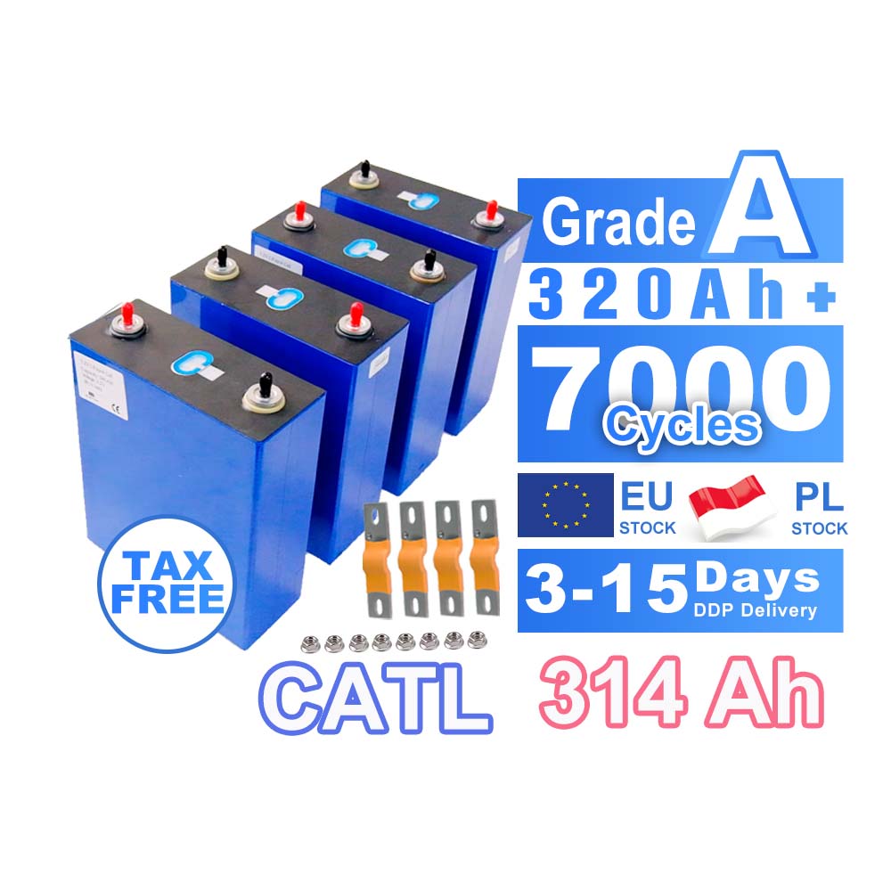 EU Stock CATL 3,2 V 314Ah LiFePO4 батарея CATL 280Ah класс A, призматический элемент 314Ah 280ah