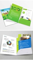 Porte-documents personnalisés imprimés, porte-cartes de conférence, porte-documents à feuilles mobiles à une page, papier cartonné blanc personnalisé, pince multi-pages