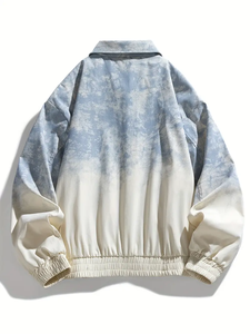 Nuova <span class=keywords><strong>giacca</strong></span> da <span class=keywords><strong>uomo</strong></span> sfumata-Design unico sfumato Tie Dye, Turn-down, adatto per la primavera <span class=keywords><strong>e</strong></span> l'autunno Casual <span class=keywords><strong>e</strong></span> Street Dressing - Product Image 4