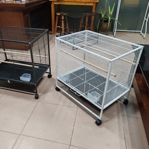 Gabbia Grande in Metallo per Uccelli con Supporto su Ruote, Gabbia Extra Large per Pappagalli, Agaporni e Fringuelli, Casetta Facile da Pulire per Animali Domestici da Interno - Product Image 5